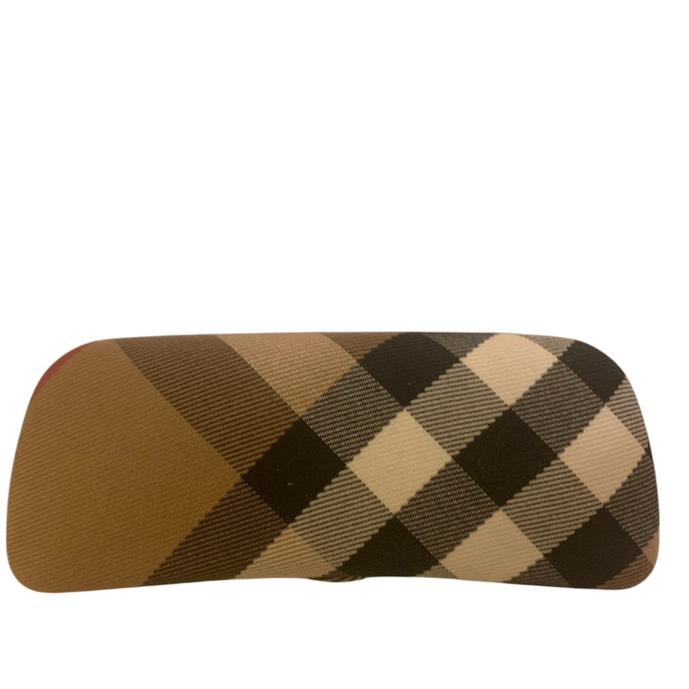 BURBERRY Classic Nova Check Plaid Hard Clam-Shell Eyeglass Case Velvety Lining - Picture 3 of 5